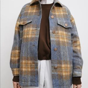 NWT ZARA Plaid Overshirt